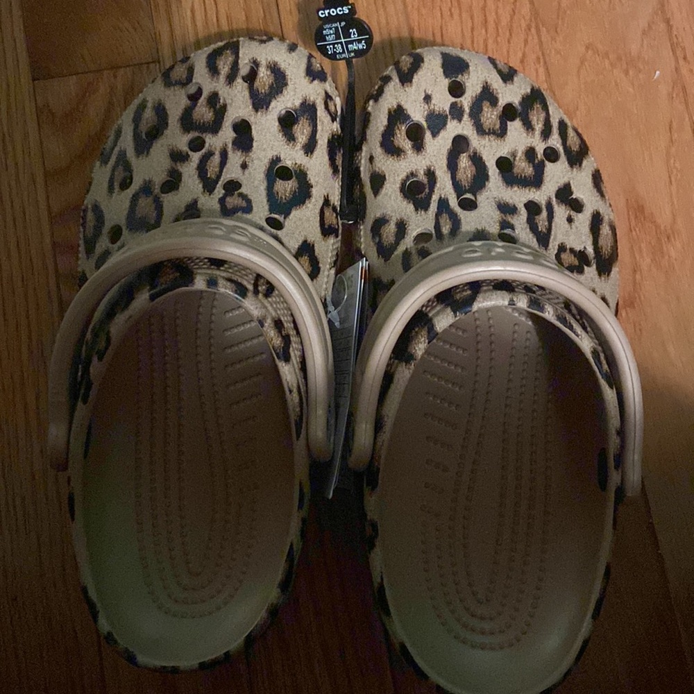 Leopard Crocs